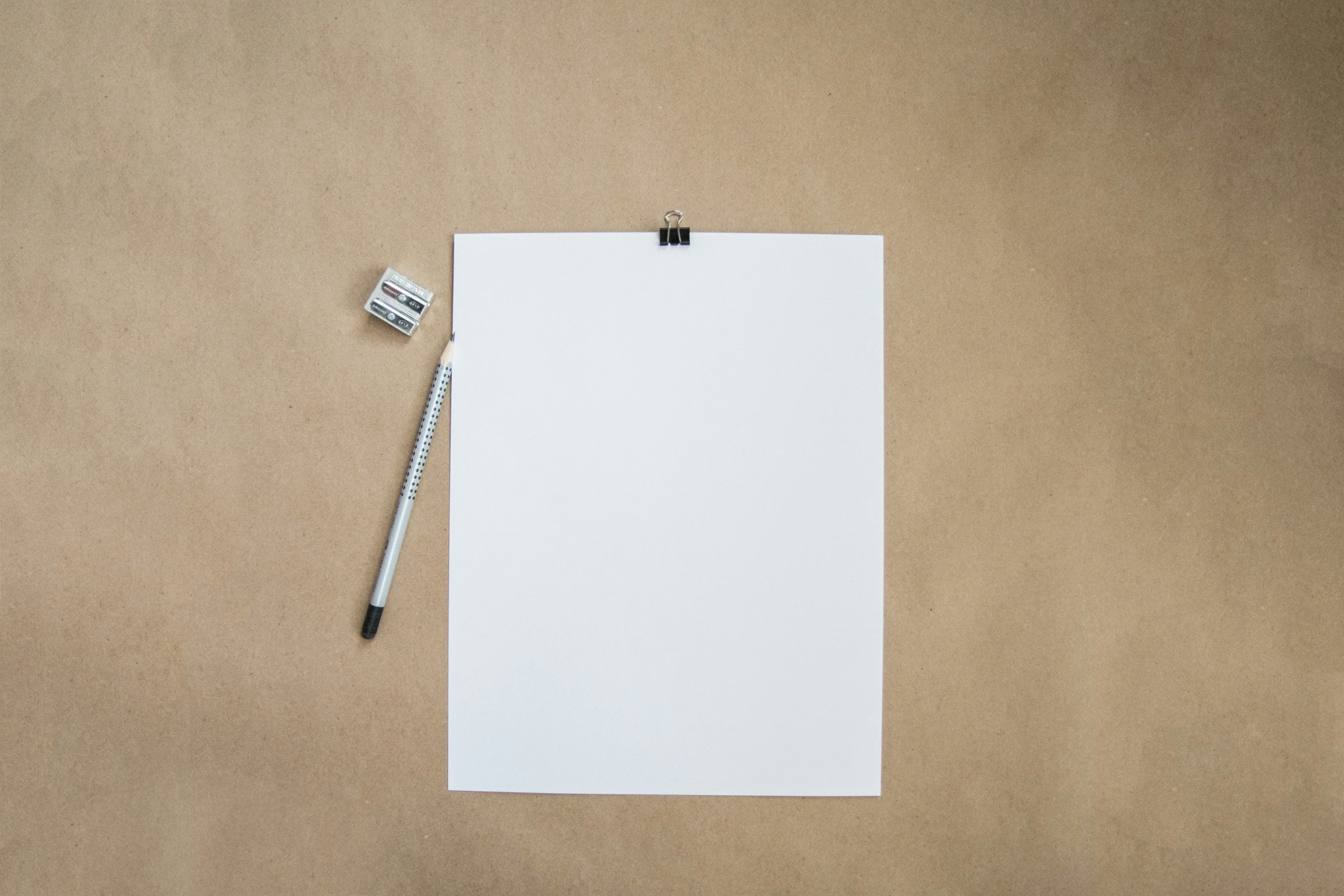 blank sheet of paper
