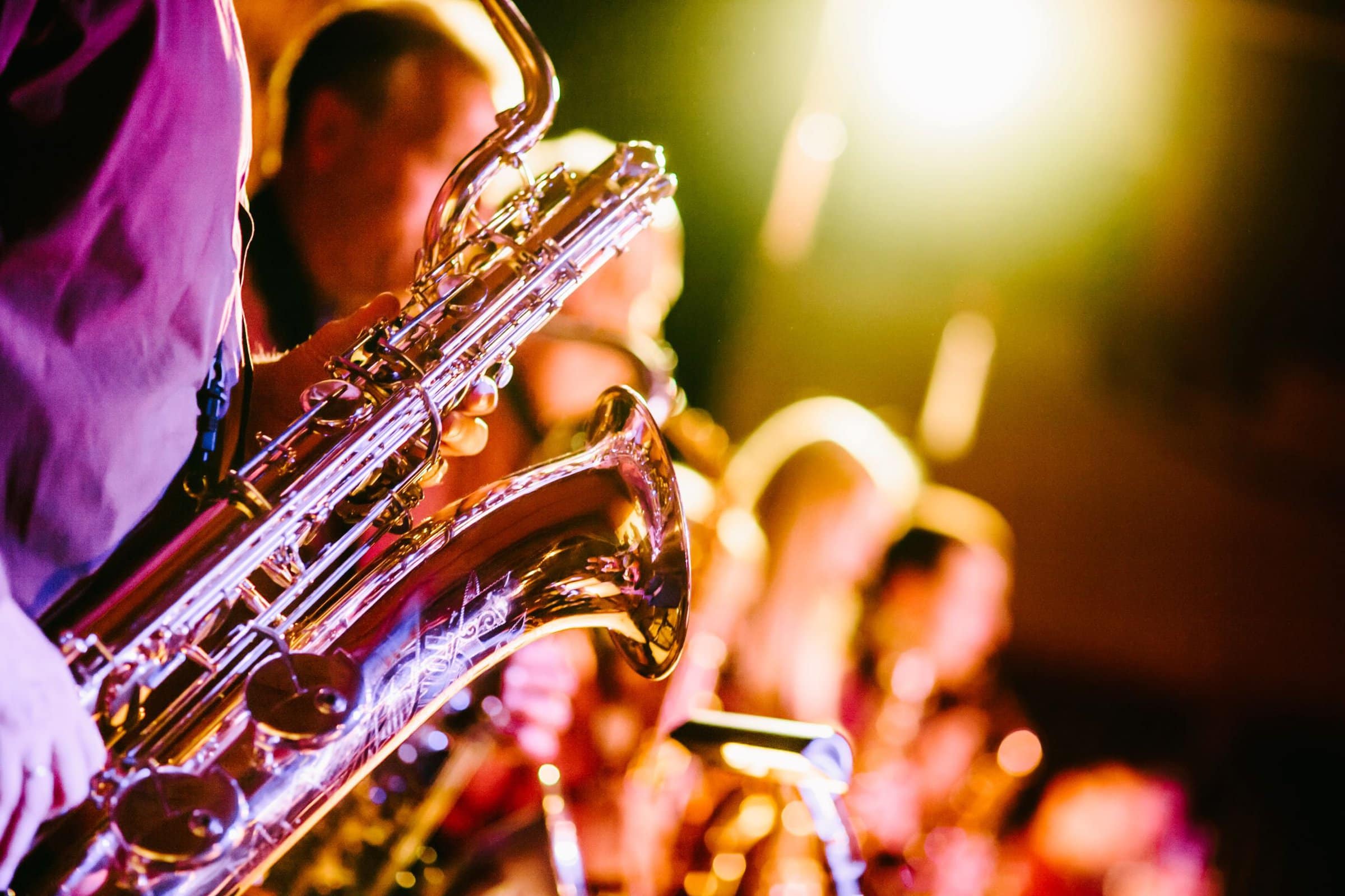 saxophone players in concert