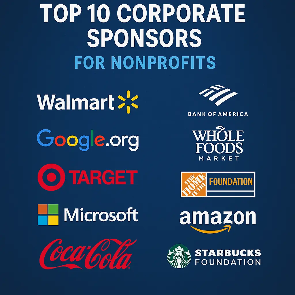 Top 10 Corporate Sponsors for Nonprofits